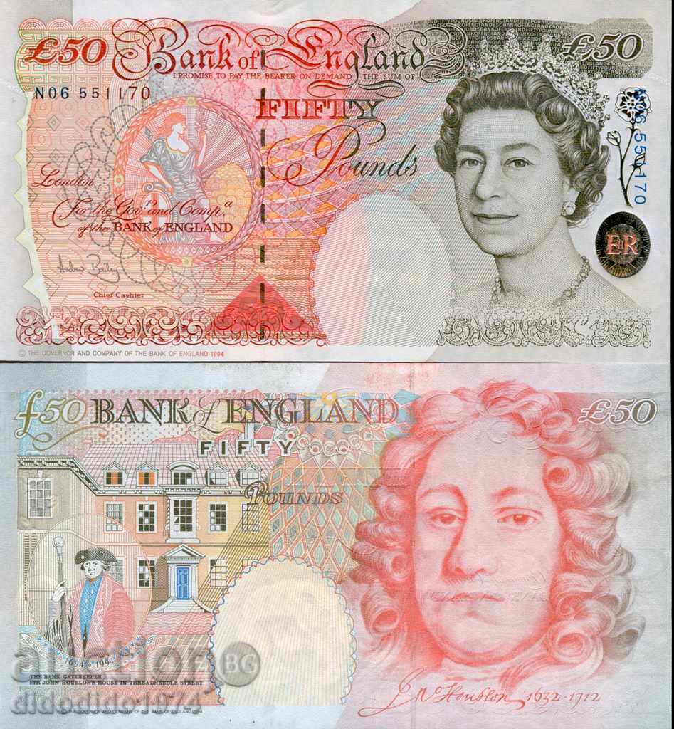 ENGLAND GRAND BRITAIN 50 GBP issue 1994 2006 NEW UNC