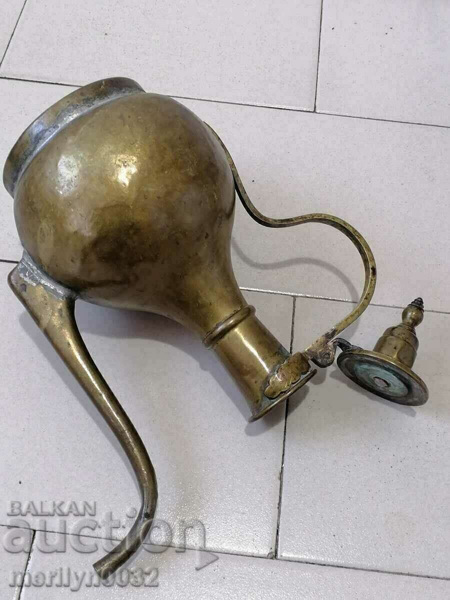 Παλιό αναγεννησιακό χάλκινο δοχείο Ibrik Gyum Kettle - 5