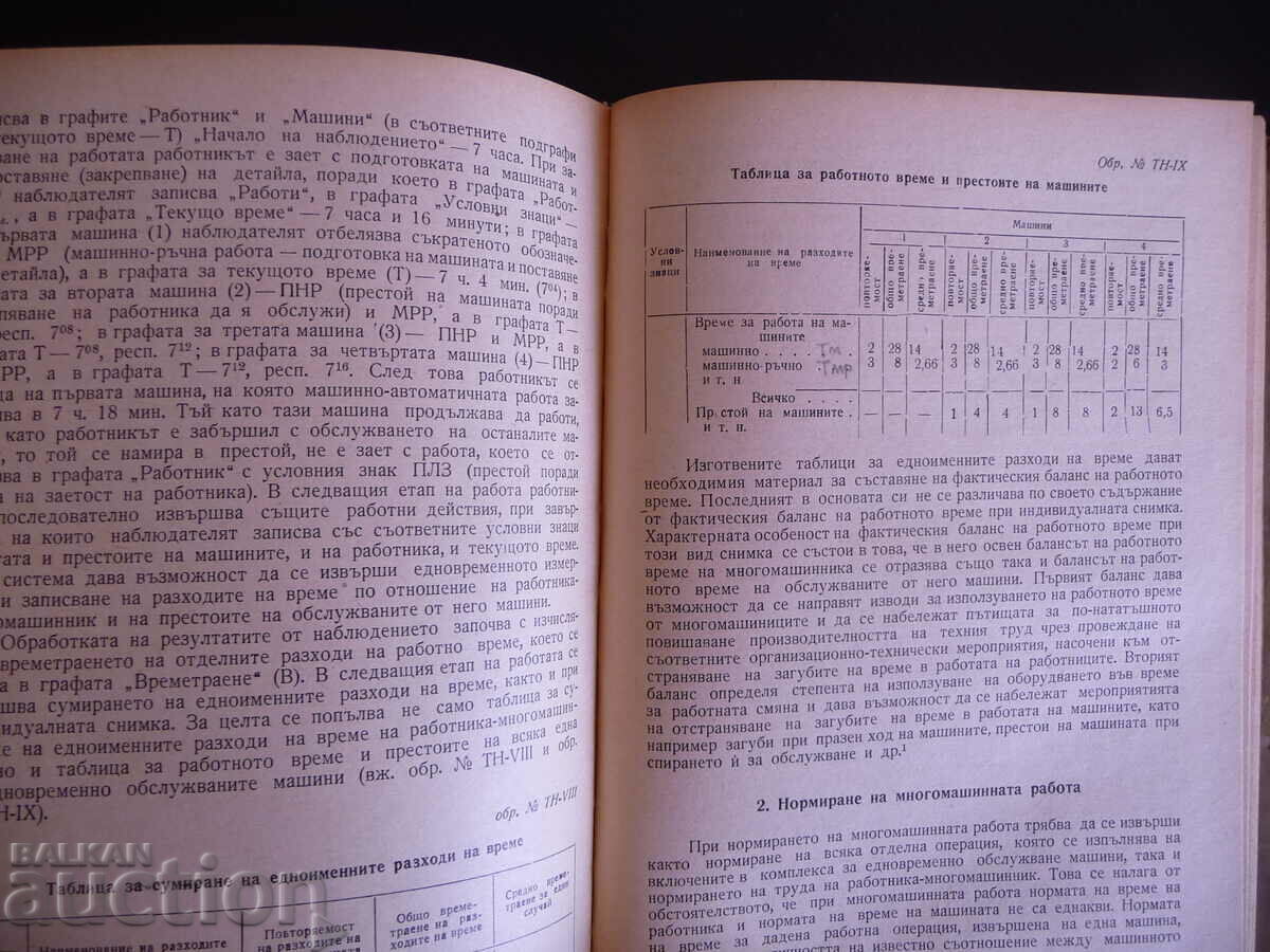 Delivery of Scientific standardization of labor - Ivan Tsachev 1955 rare book Delivery of Scientific standardization of labor - Ivan Tsachev 1955 rare book