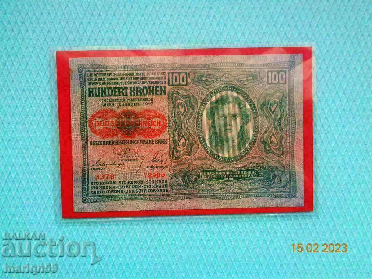 100 kroner - 1912 - Excellent 6+++ at 112.