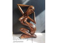 Erotica, γυναίκα, φιγούρα, γλυπτική, ξύλινο πάνελ.