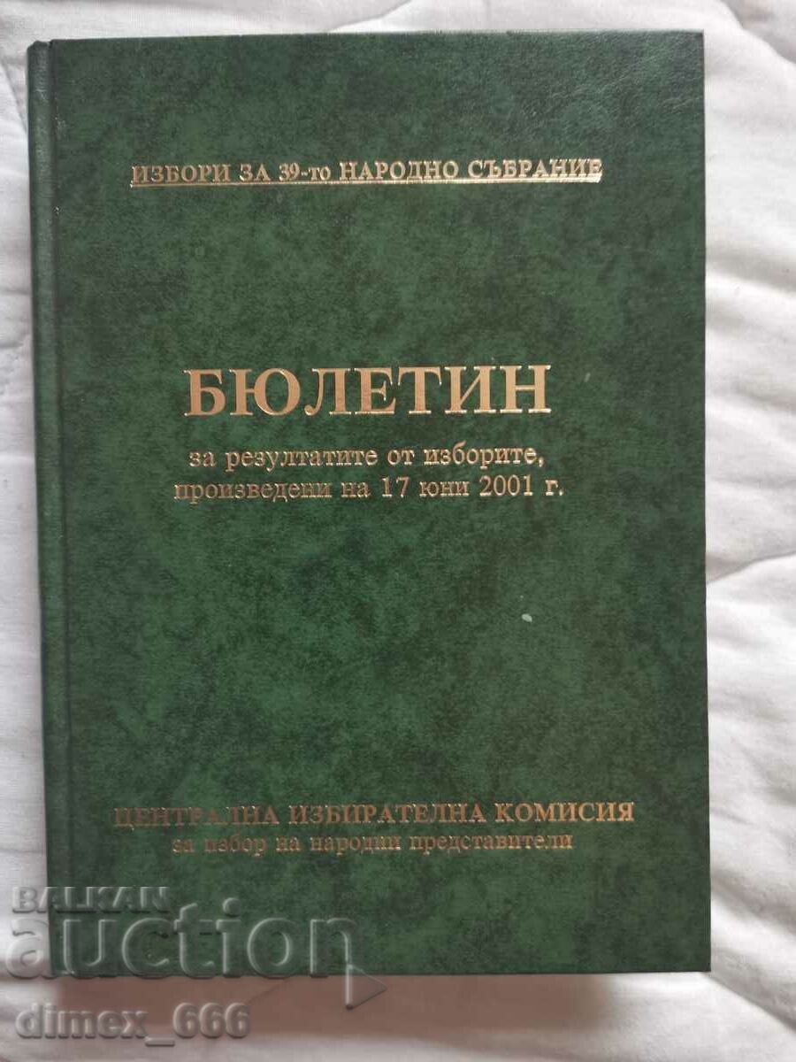 Buletinul rezultatelor alegerilor realizat la 17 iunie 200