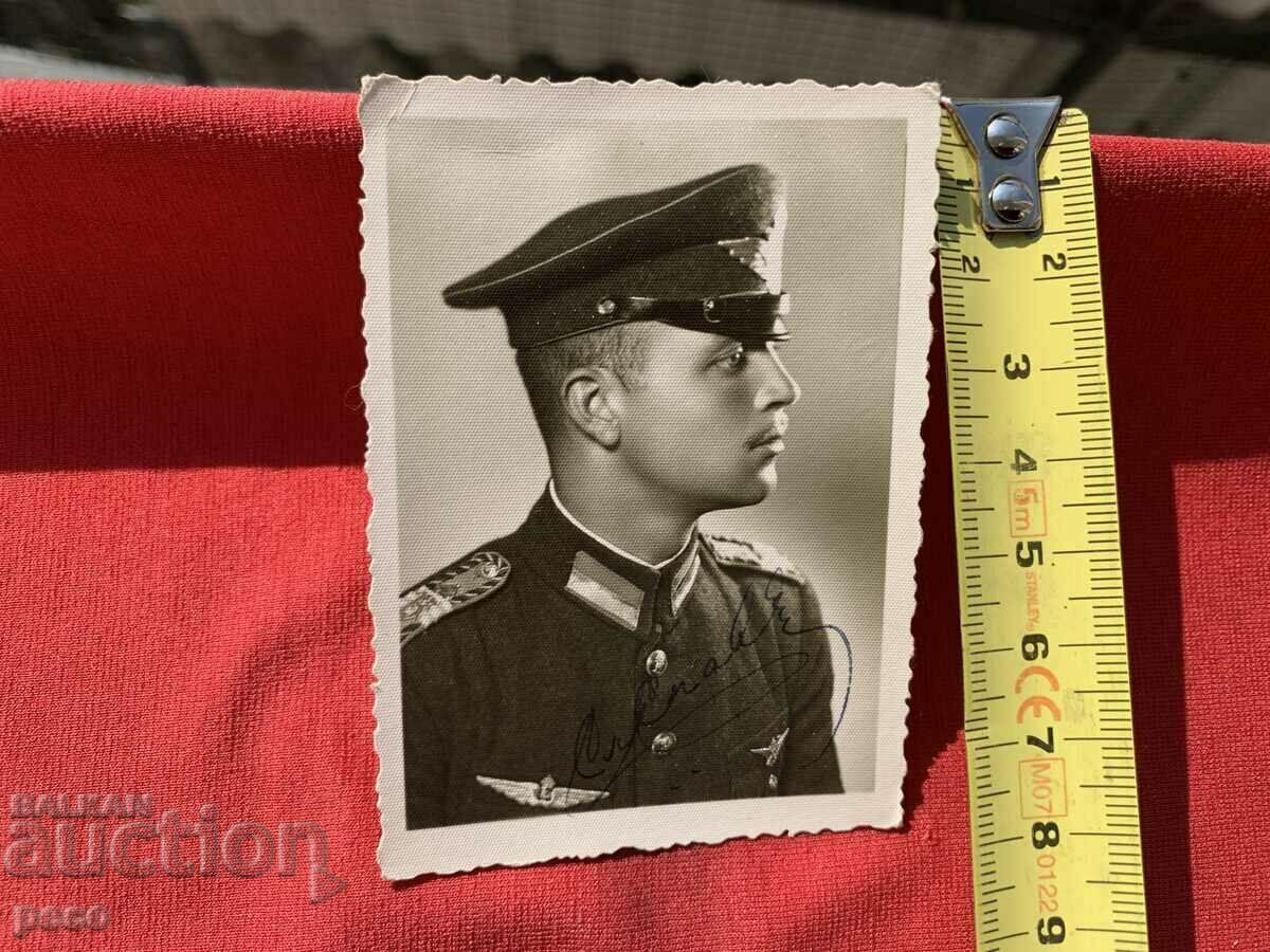 Pilot/Aviator Burgas 1942 old photo with price 15.00 BGN | € 7.67 Pilot/Aviator Burgas 1942 old photo with price 15.00 BGN | € 7.67