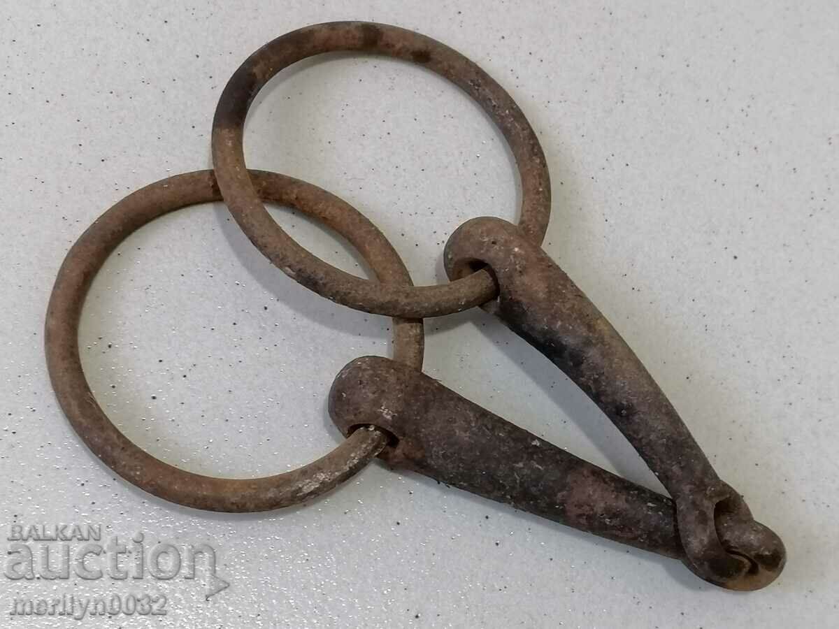 Old wrought bridle gem reins wrought iron, harness - 5 Old wrought bridle gem reins wrought iron, harness - 5