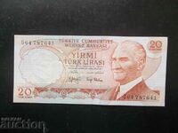 TURKEY, 20 Lira, 1979, XF/AU
