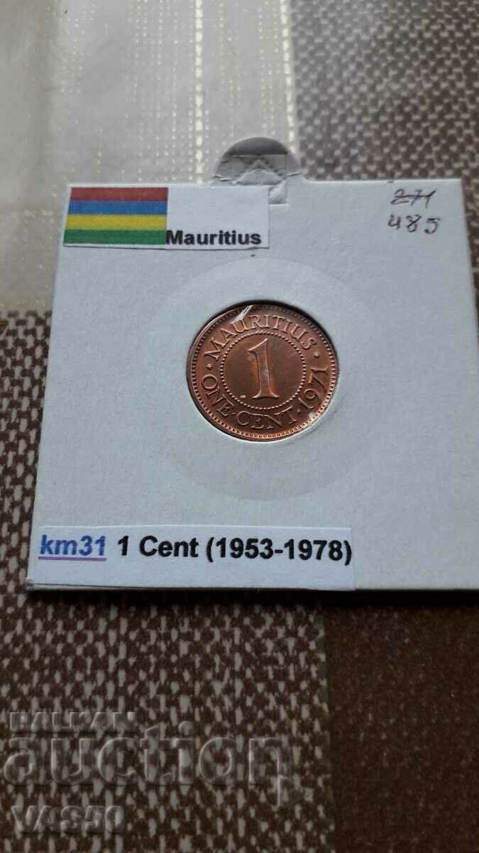 485. MAURITIUS-1c.1971