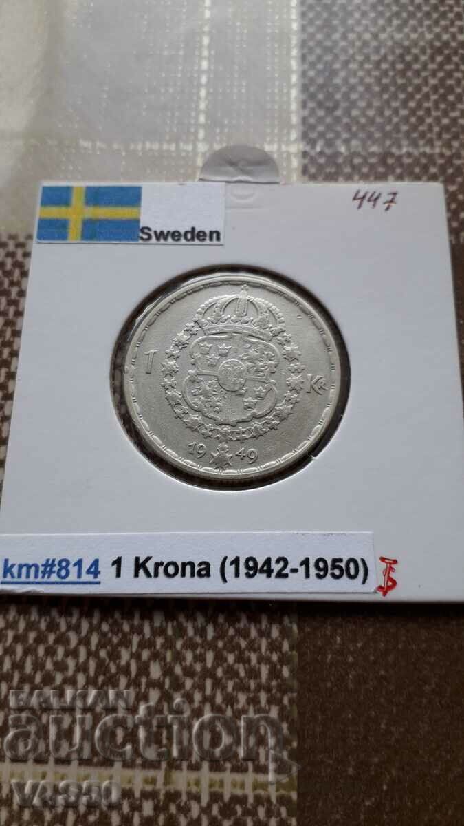 447. SWEDEN-1 cr. 1949