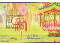 2006. Macau. Charming Chinese lanterns. Block.