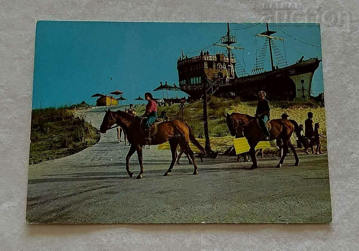 SUNSHINE BEACH BAR "FREGATA" HORSE RIDE P.K. 1977