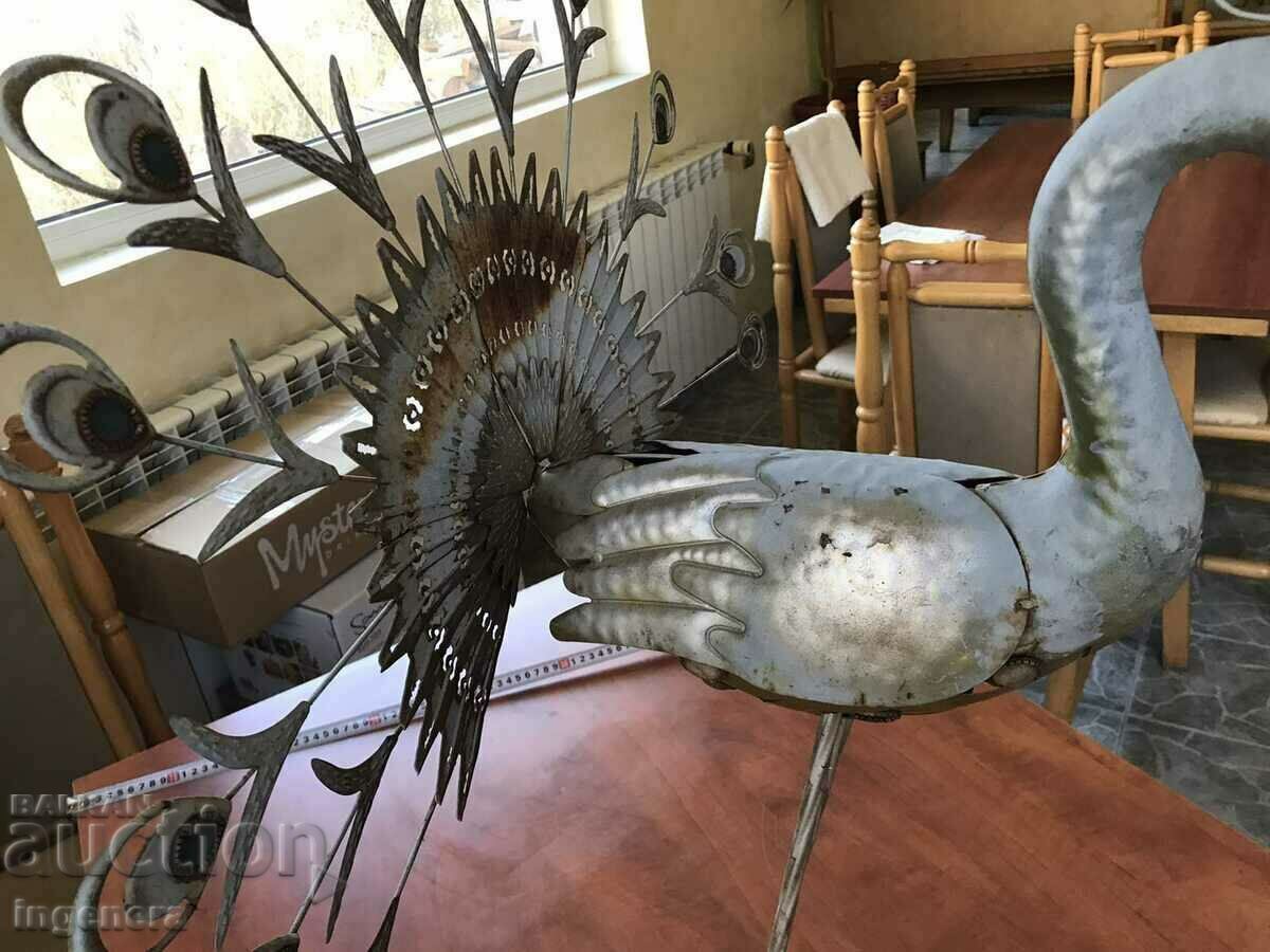 Auction PEACOCK METAL DECORATION FIGURE Auction PEACOCK METAL DECORATION FIGURE
