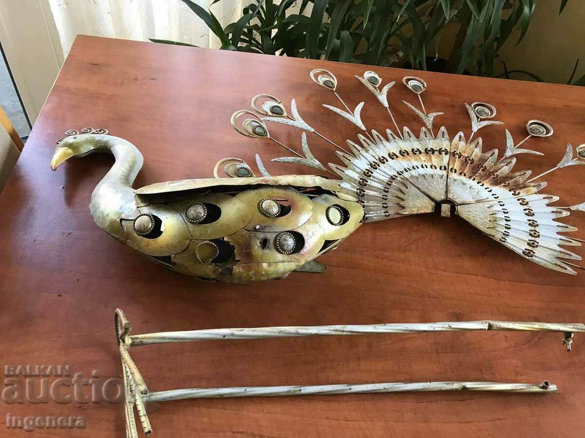 PEACOCK METAL DECORATION FIGURE - 6 PEACOCK METAL DECORATION FIGURE - 6