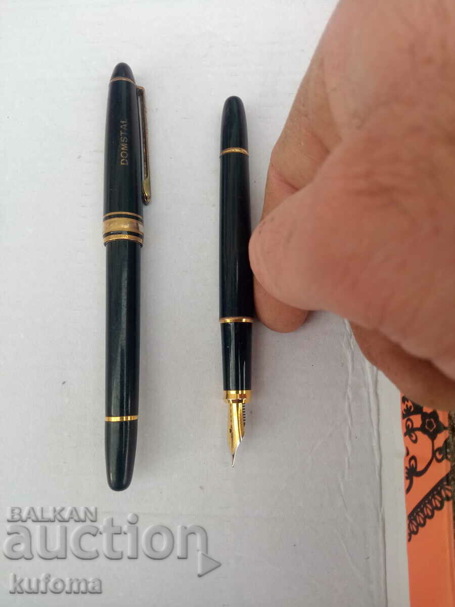 Old gilt pens with iridium nibs