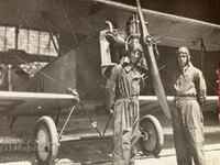 Old Airplane Aviators Old photo