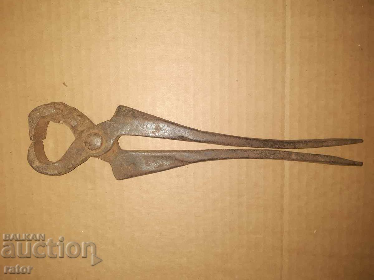 Old rare interesting forged pliers, tile, tool - 5 Old rare interesting forged pliers, tile, tool - 5