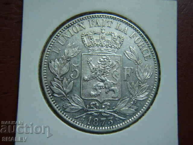 5 Francs 1873 Belgium - AU with price 94.89 BGN | € 48.52