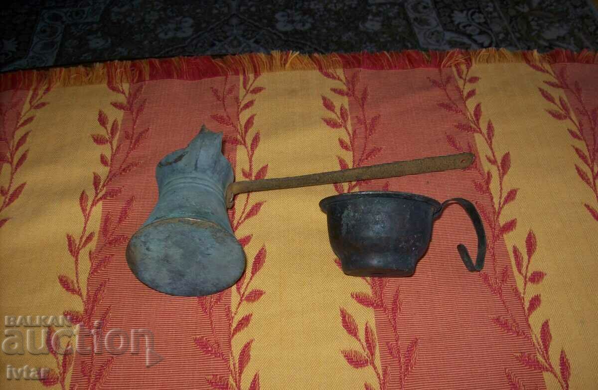 Delivery of Antique copper pot and cup Delivery of Antique copper pot and cup