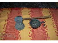 Antique copper pot and cup