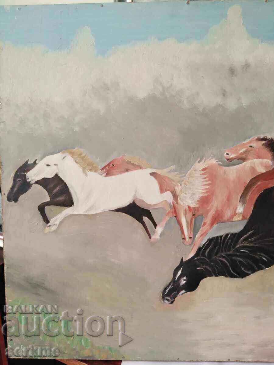 Picture of oil on a sheet of paper with price 20.00 BGN | € 10.23 Picture of oil on a sheet of paper with price 20.00 BGN | € 10.23