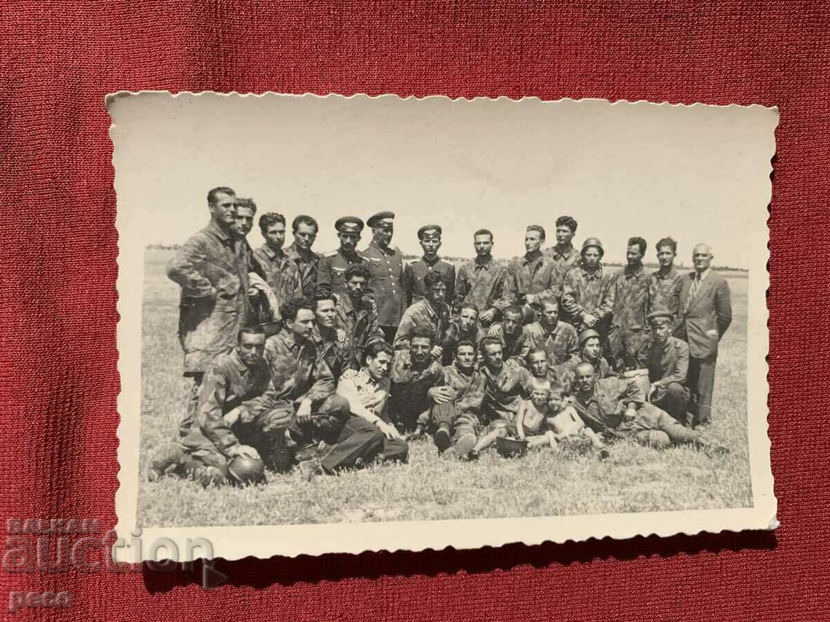 Delivery of Parachute Squad Bulgaria 40s old photo