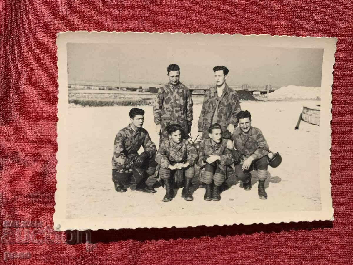 Delivery of Parachute Squad Bulgaria 40s old photo