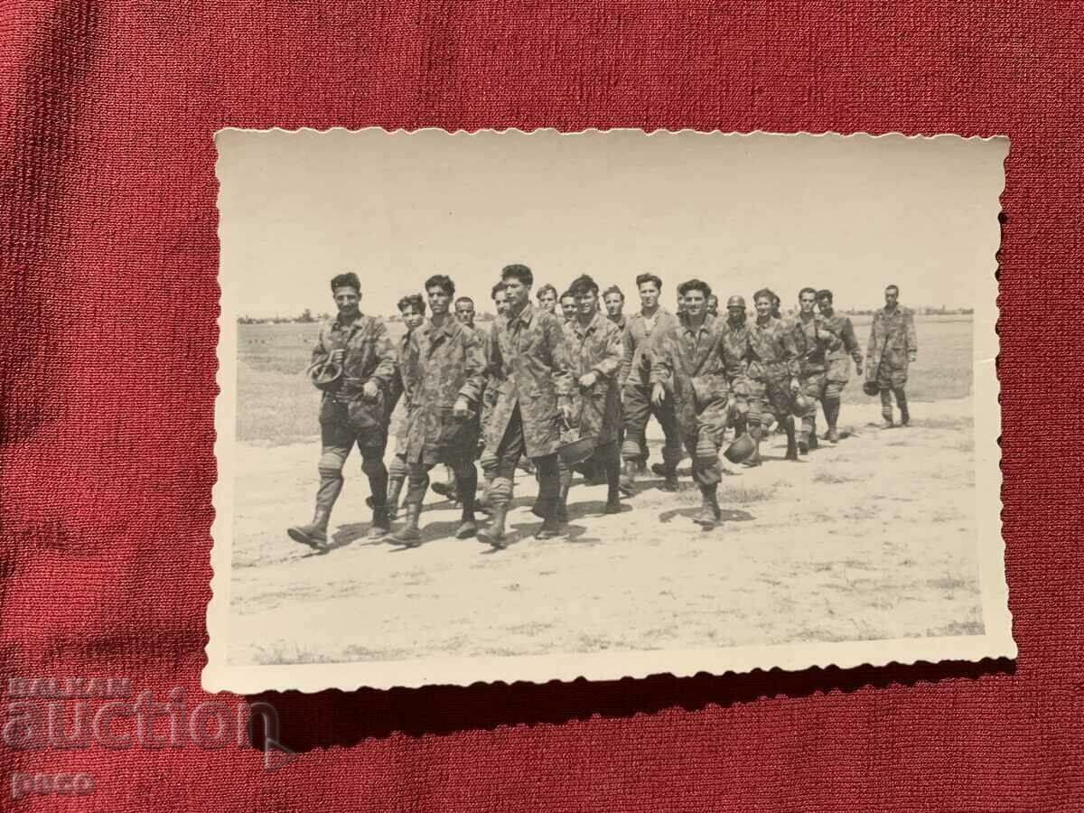 Delivery of Parachute Squad Bulgaria 40s old photo Delivery of Parachute Squad Bulgaria 40s old photo