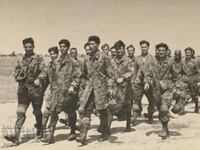 Echipa de parașute Bulgaria 40s fotografie veche