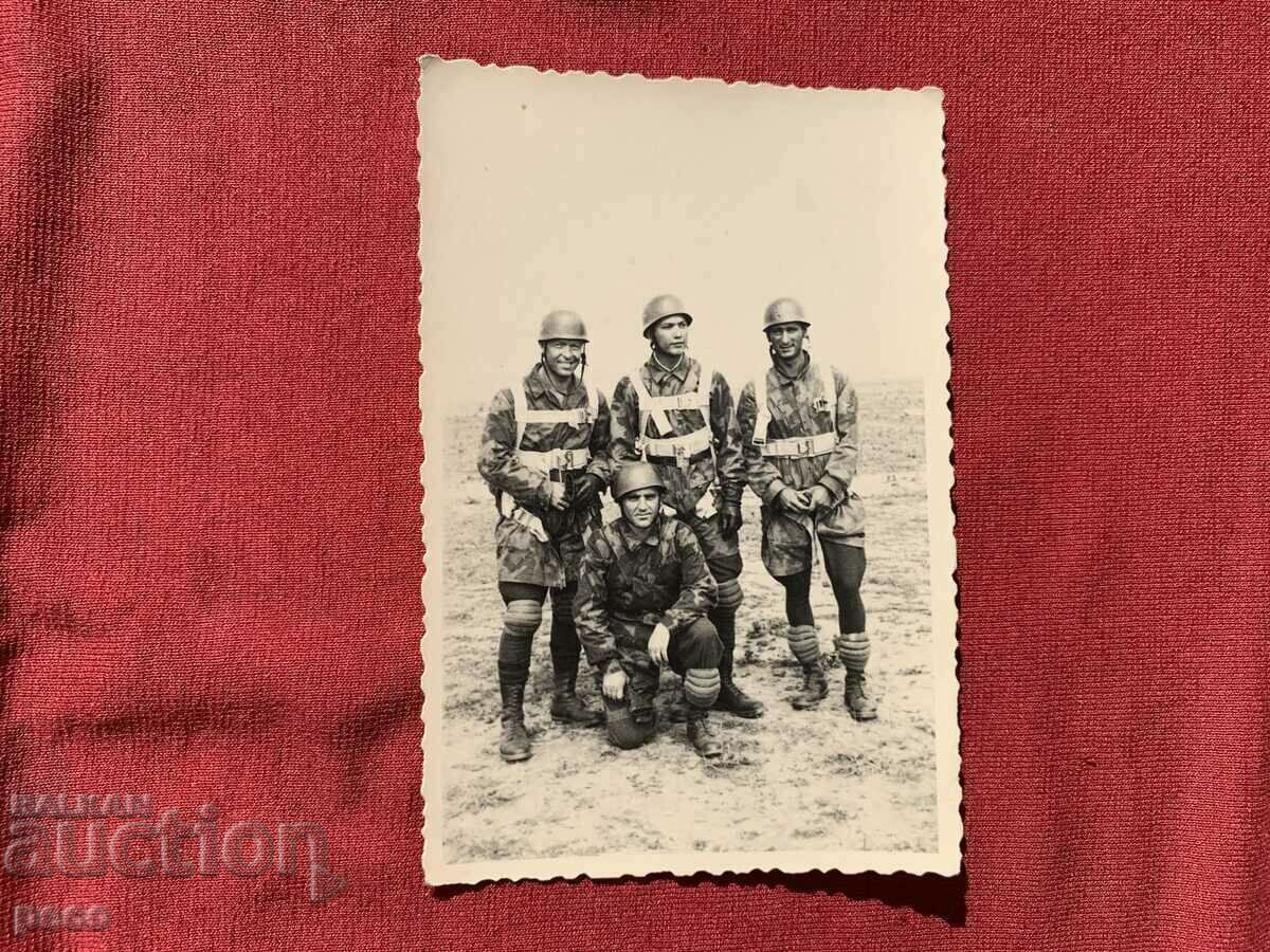 Delivery of Parachute Squad Bulgaria 40s old photo