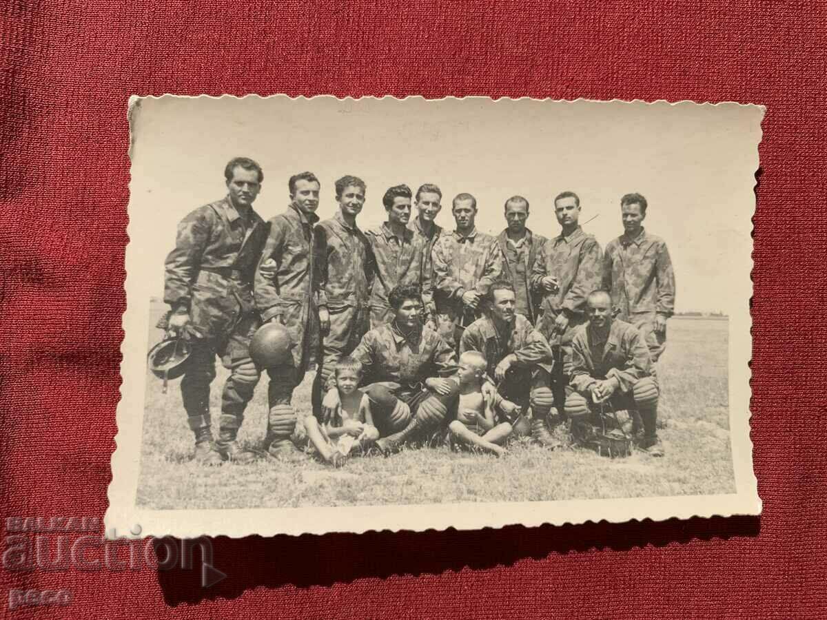 Delivery of Parachute Squad Bulgaria 40s old photo Delivery of Parachute Squad Bulgaria 40s old photo