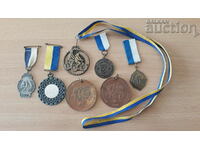 retro vintage sports medals