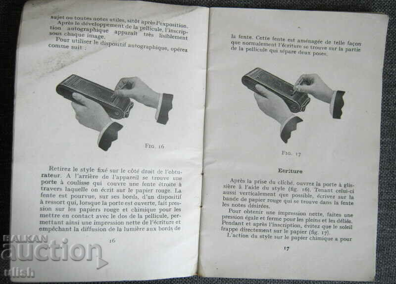 Auction Old Kodak 1 & 1A Camera User Manual Auction Old Kodak 1 & 1A Camera User Manual