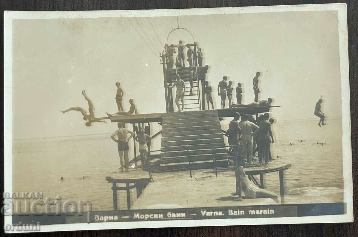 3207 Tsarska Bulgaria Varna sea baths slides 20s