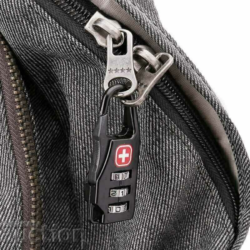 Padlock with code padlock for locking suitcases backpacks bags with price 5.00 BGN | € 2.56