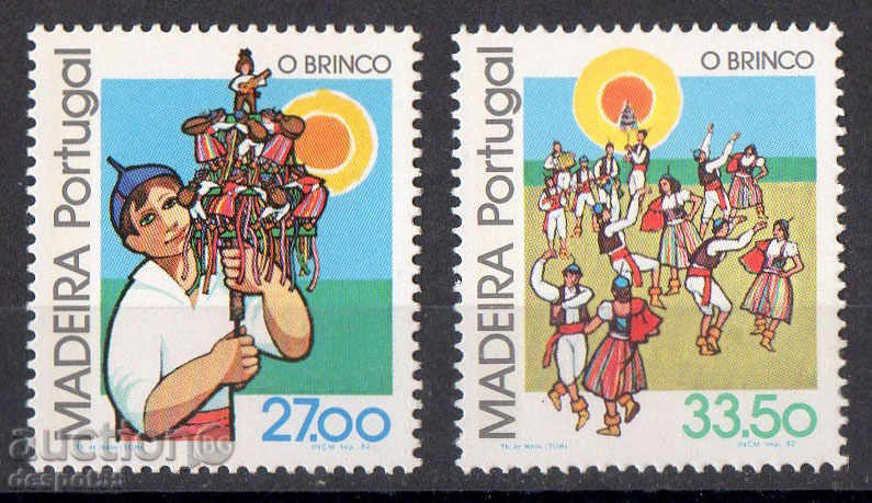1982 Madeira, Portugalia. tradiții naționale - Brinkley.