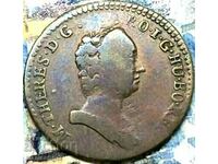 1 pfennig 1765 Austria imp. Maria Tereza med