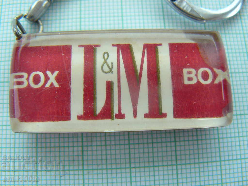 Keychain advertising cigarettes LM with price 3.00 BGN | € 1.53 Keychain advertising cigarettes LM with price 3.00 BGN | € 1.53