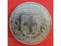 5 лири 1879 Италия сребро - NO MADE IN CHINA !