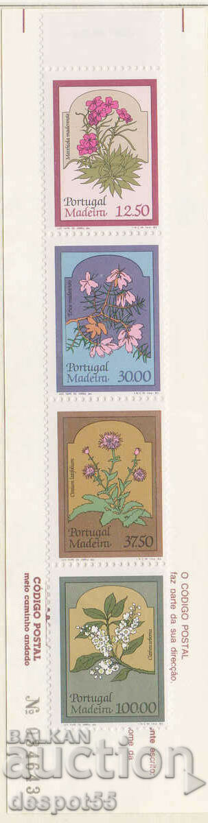 1983. Madeira. Fauna - flowers. Strip.