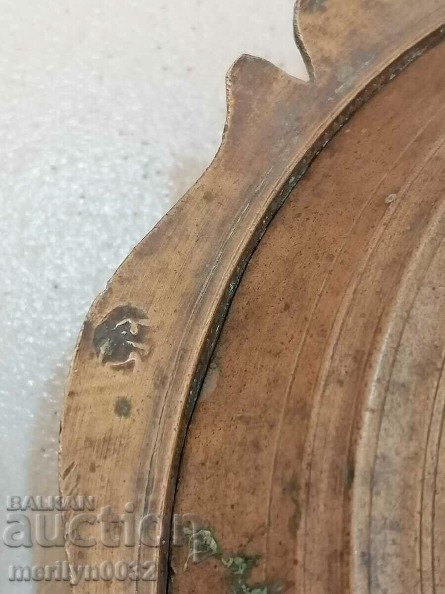 Auction Ottoman Marked Sahan Copper Copper Pot with Tugra and Lid Auction Ottoman Marked Sahan Copper Copper Pot with Tugra and Lid