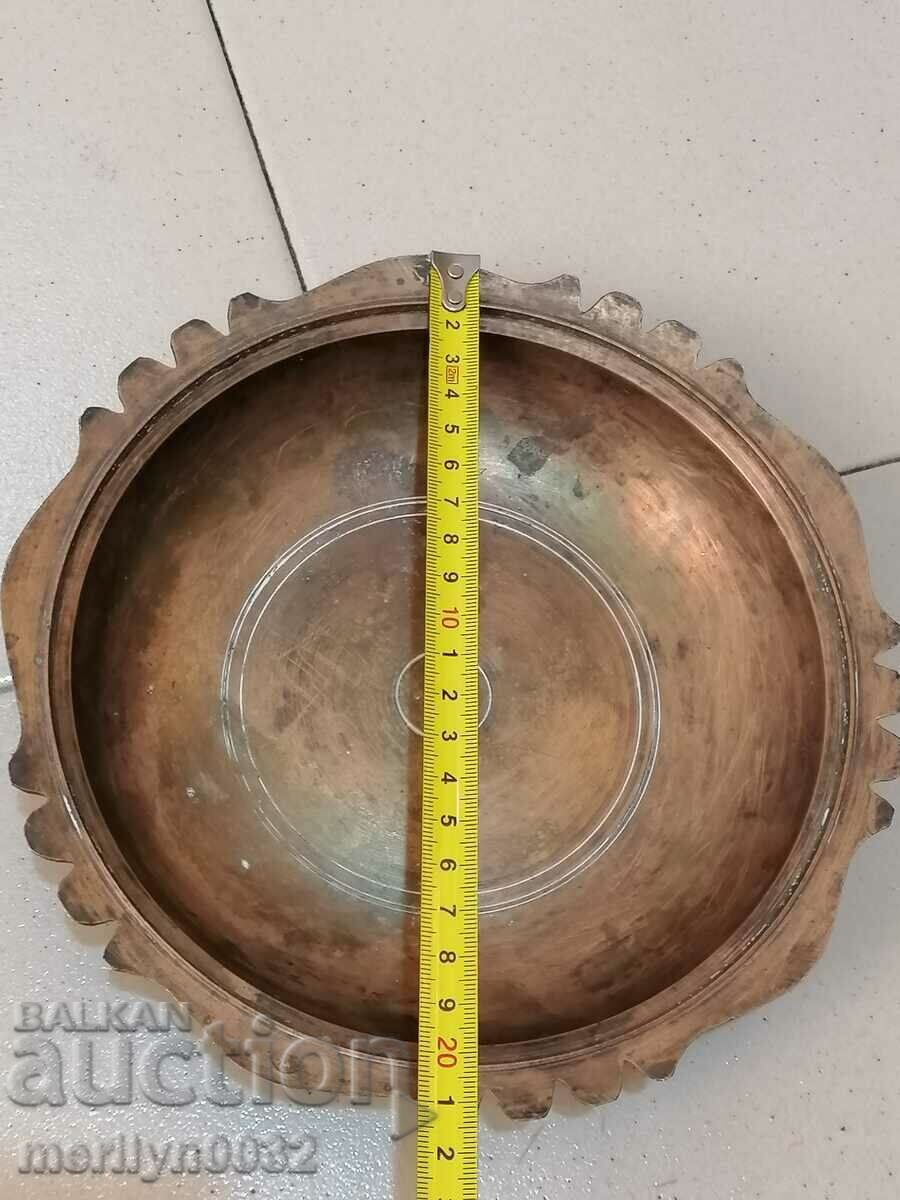 Ottoman Marked Sahan Copper Copper Pot with Tugra and Lid - 5 Ottoman Marked Sahan Copper Copper Pot with Tugra and Lid - 5