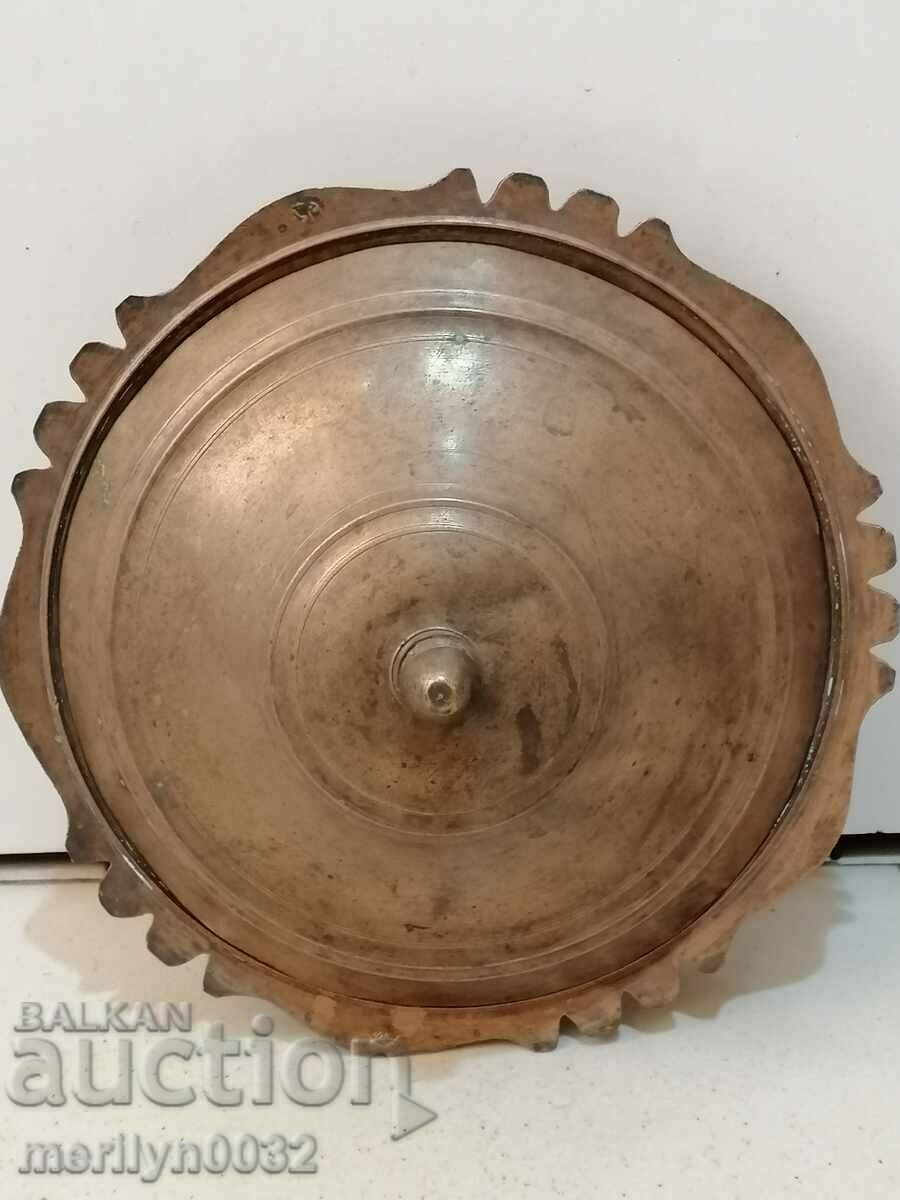 Ottoman Marked Sahan Copper Copper Pot with Tugra and Lid - 6 Ottoman Marked Sahan Copper Copper Pot with Tugra and Lid - 6