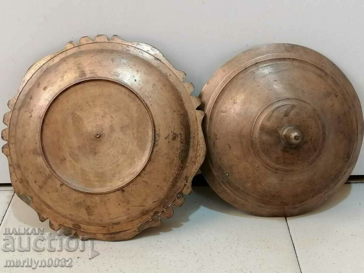 Ottoman Marked Sahan Copper Copper Pot with Tugra and Lid - 7 Ottoman Marked Sahan Copper Copper Pot with Tugra and Lid - 7