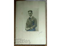 1928 кадет офицер униформа твърд картон снимка фото