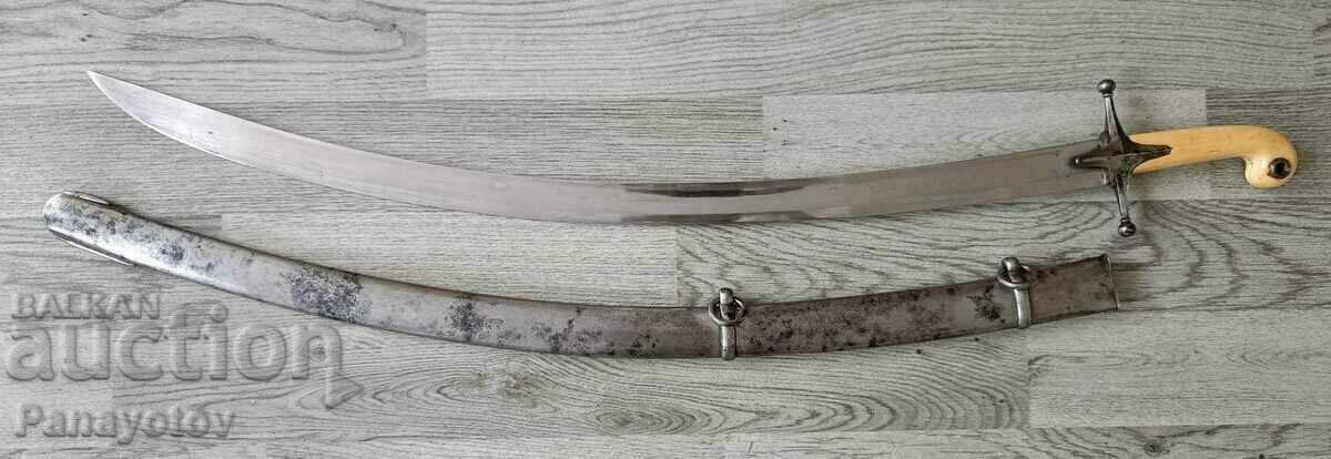 PALA hilt SABER SAGITTARIUS SHAMSHIRD IVORY OTTOMAN - 5