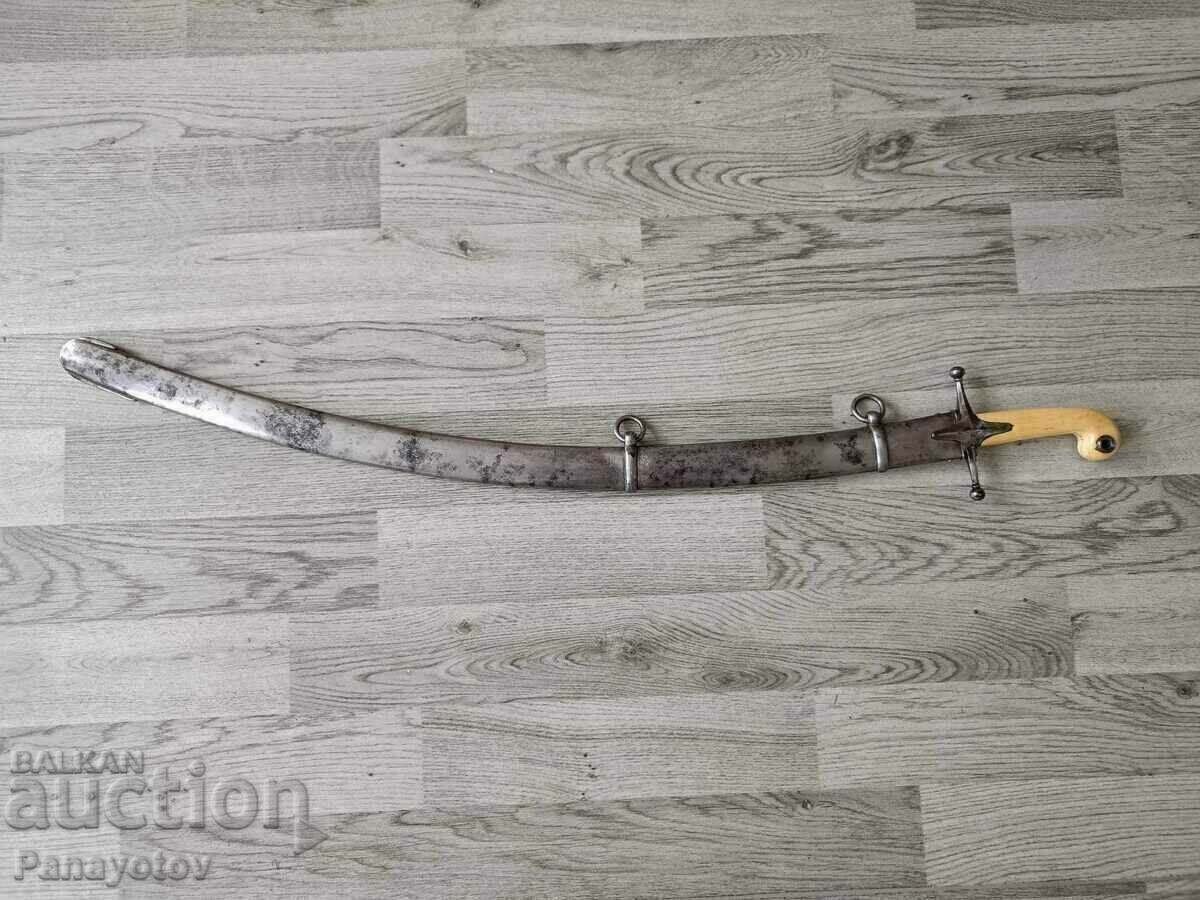 PALA hilt SABER SAGITTARIUS SHAMSHIRD IVORY OTTOMAN - 6 PALA hilt SABER SAGITTARIUS SHAMSHIRD IVORY OTTOMAN - 6