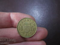 Реюнион 10 франка 1973 год