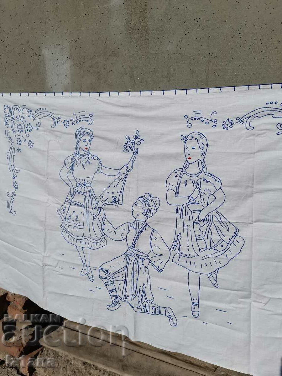 Auction An old embroidered hacker, wall cover Auction An old embroidered hacker, wall cover