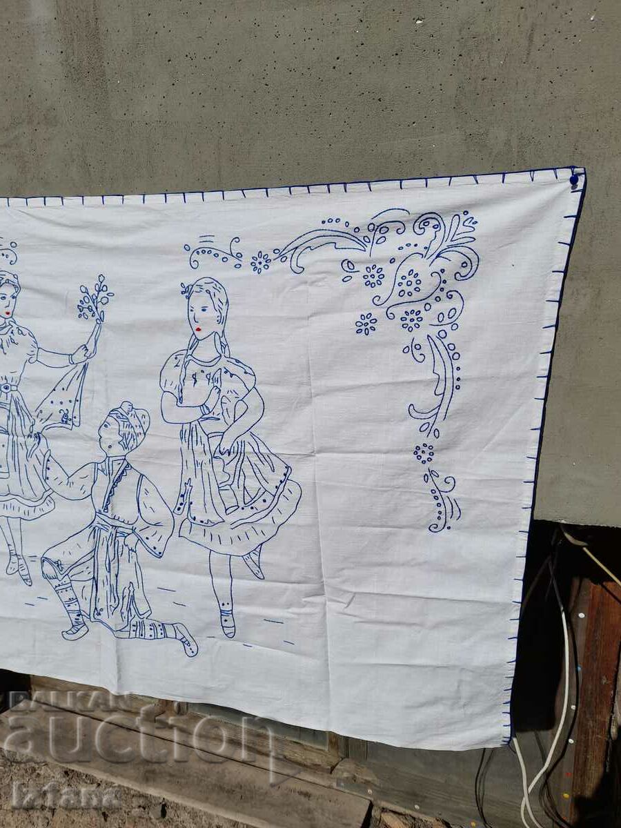 Delivery of An old embroidered hacker, wall cover Delivery of An old embroidered hacker, wall cover