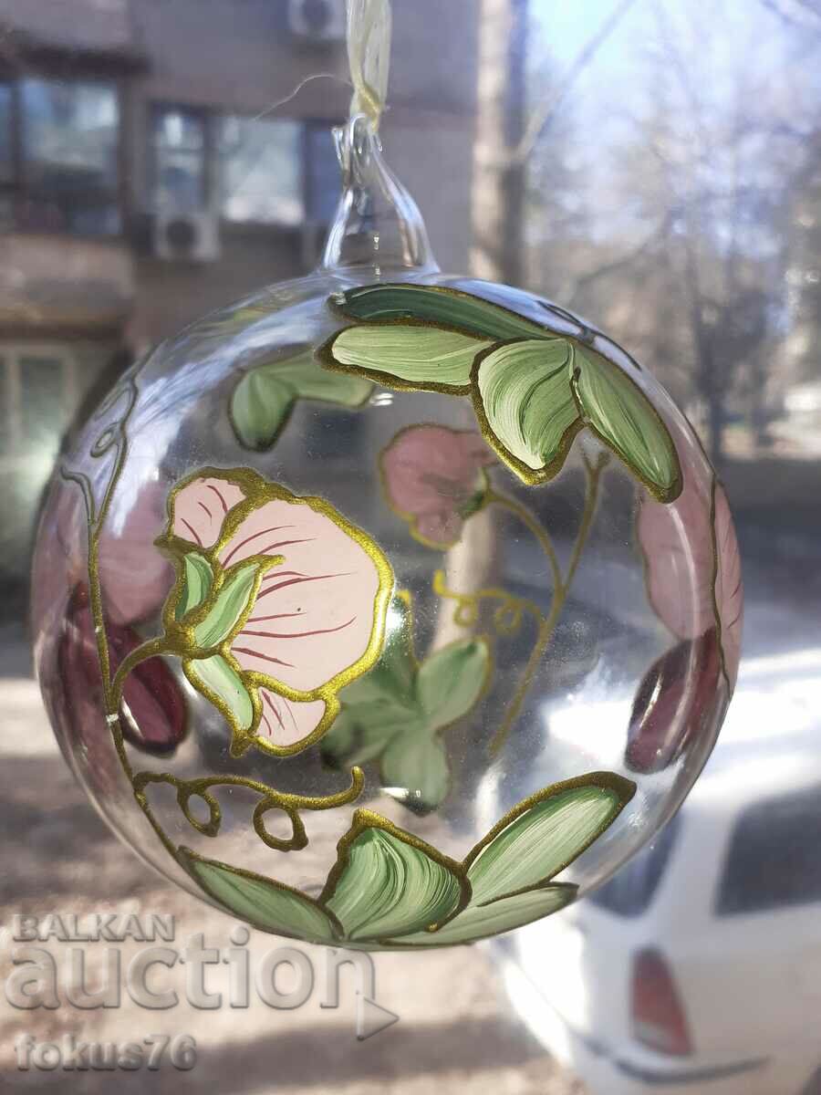 Blown glass ball hand painted super fine with price 89.00 BGN | € 45.50 Blown glass ball hand painted super fine with price 89.00 BGN | € 45.50