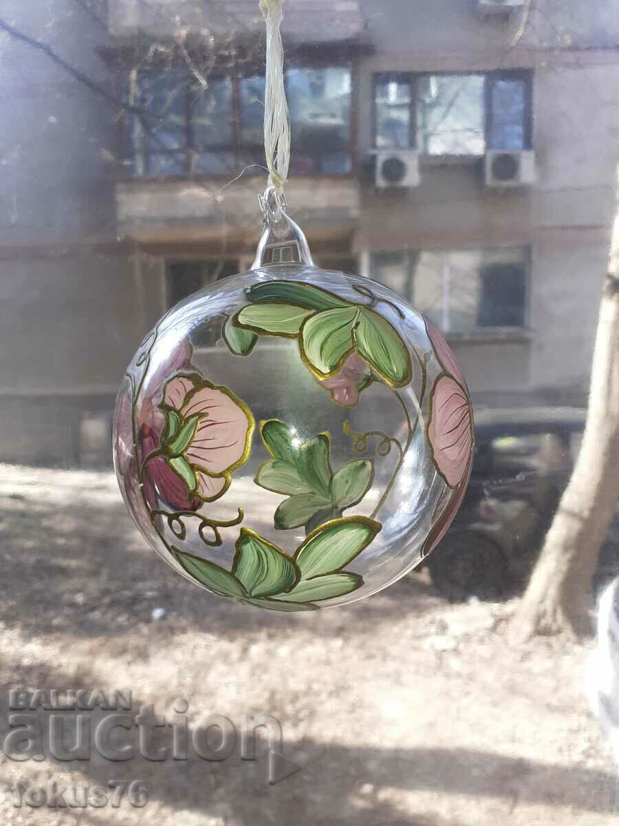 Blown glass ball hand painted super fine - 5 Blown glass ball hand painted super fine - 5