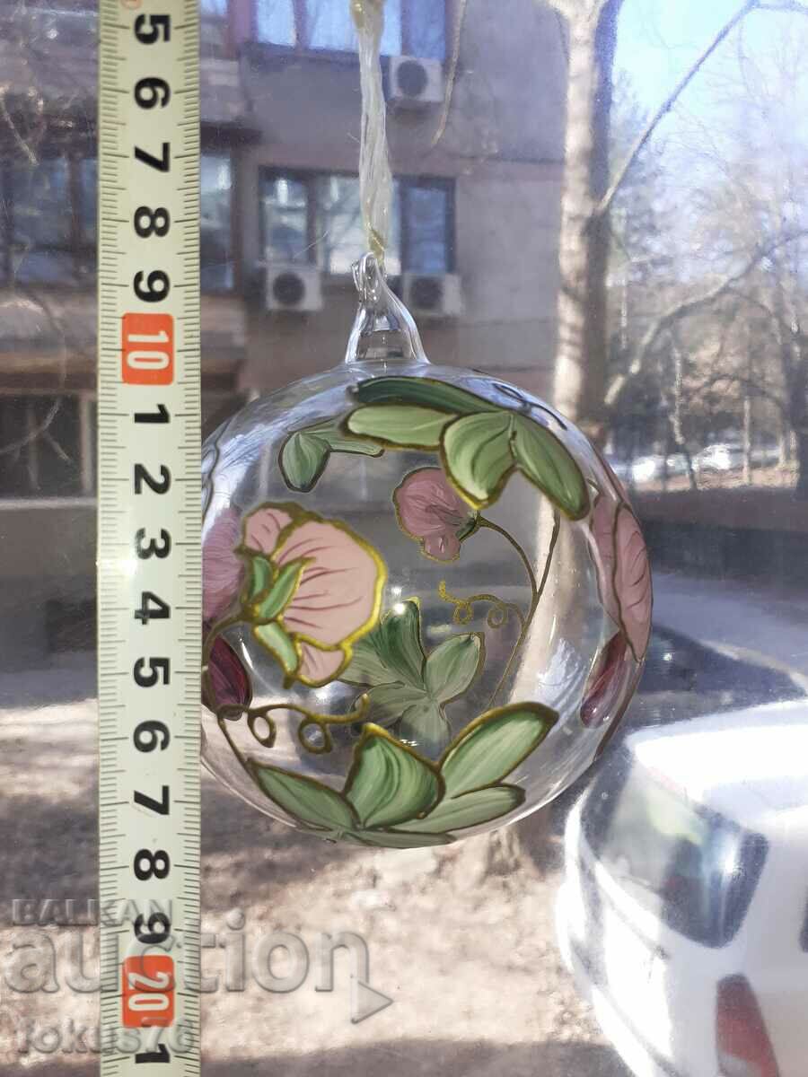 Blown glass ball hand painted super fine - 6 Blown glass ball hand painted super fine - 6